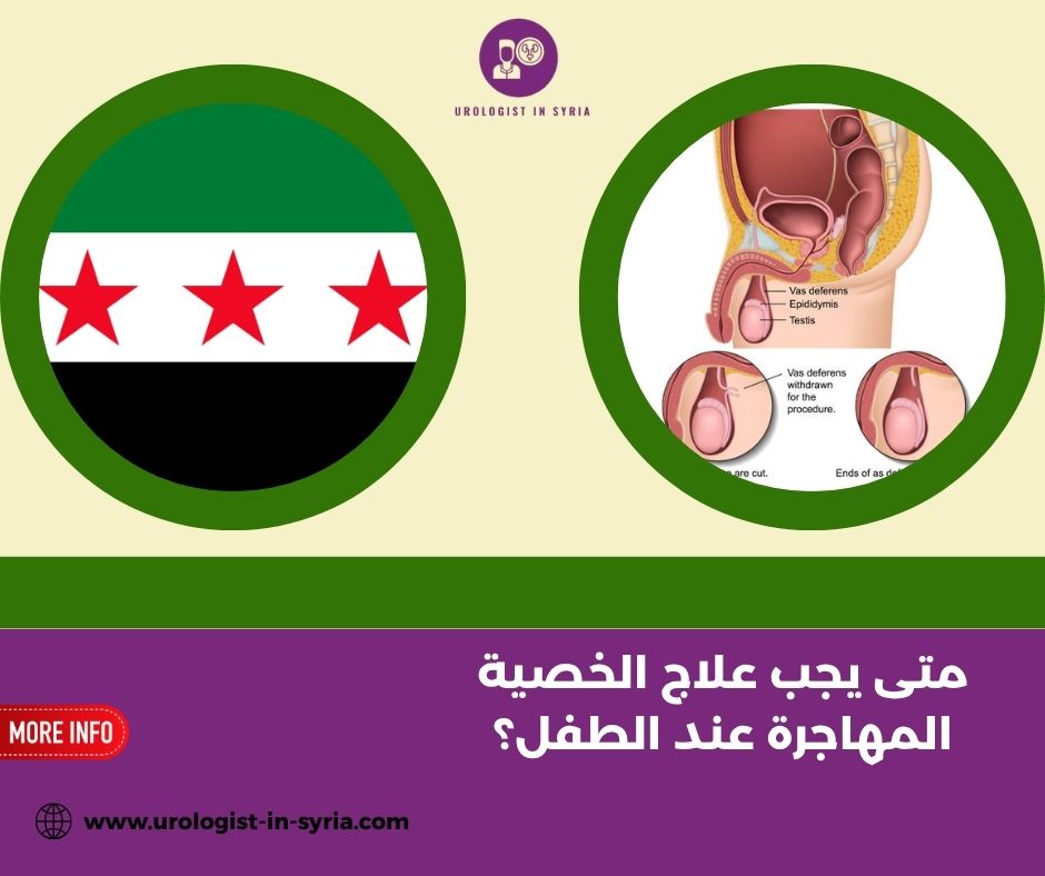 متى يجب علاج الخصية المهاجرة عند الطفل؟ متى يجب علاج الخصية المهاجرة عند الطفل؟